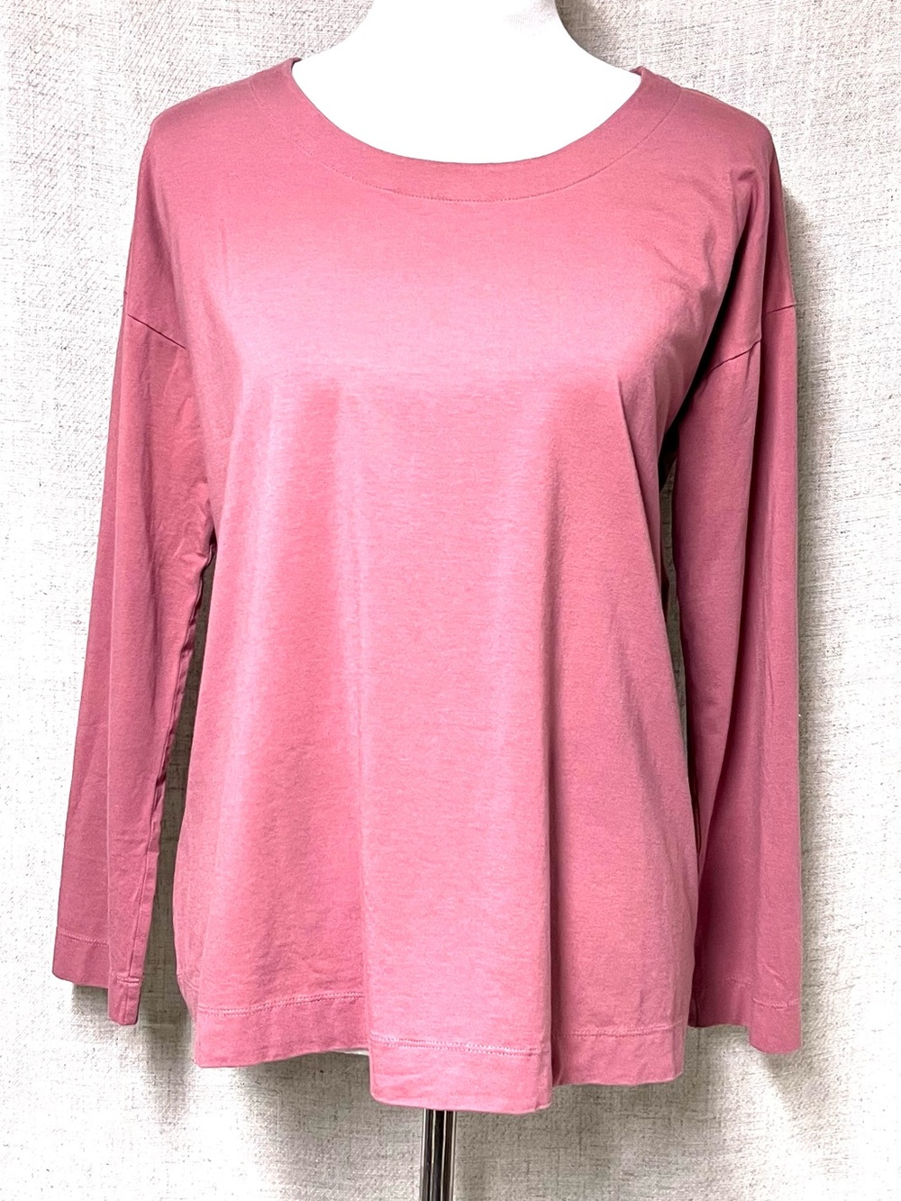 J. Jill Long Sleeve Tee in Dusty Rose Pink
